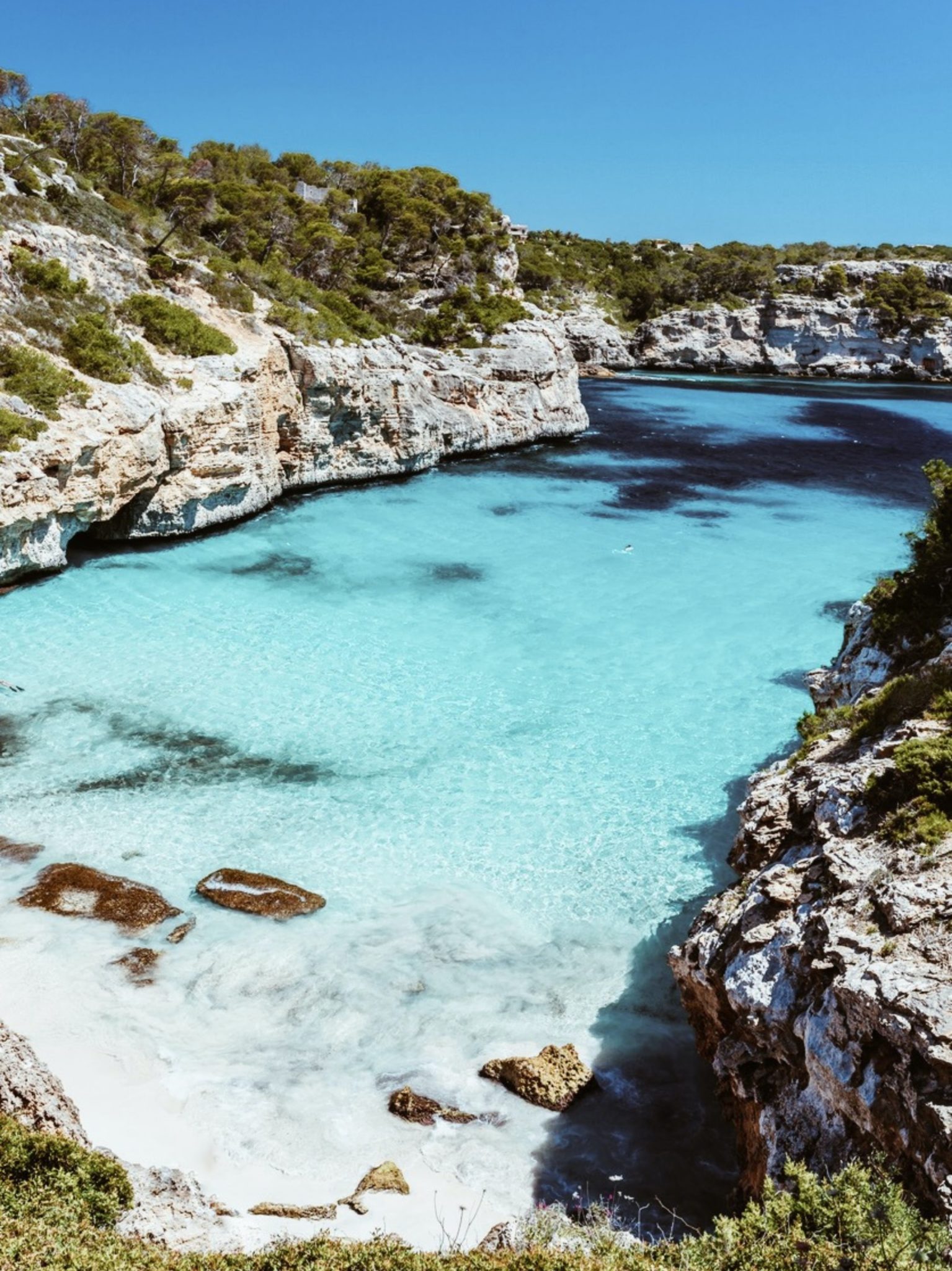 Beautiful beach scenery in Mallorca, Spain